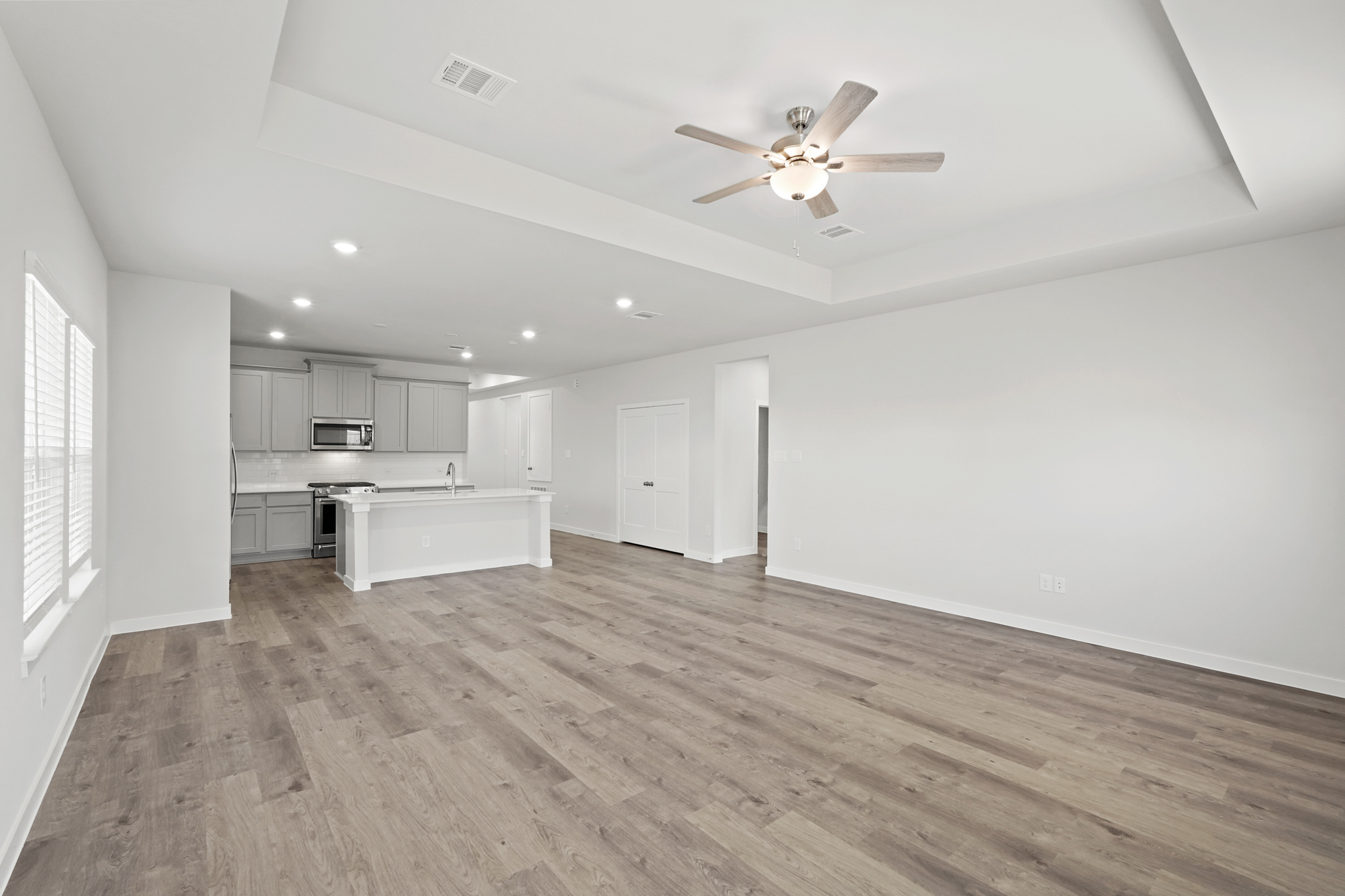 A large empty kitchen.