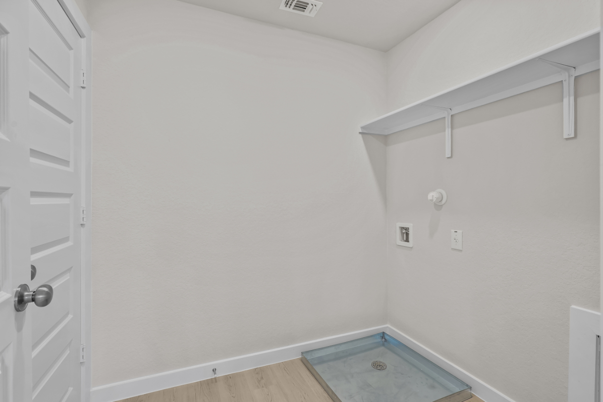 A room with white walls.