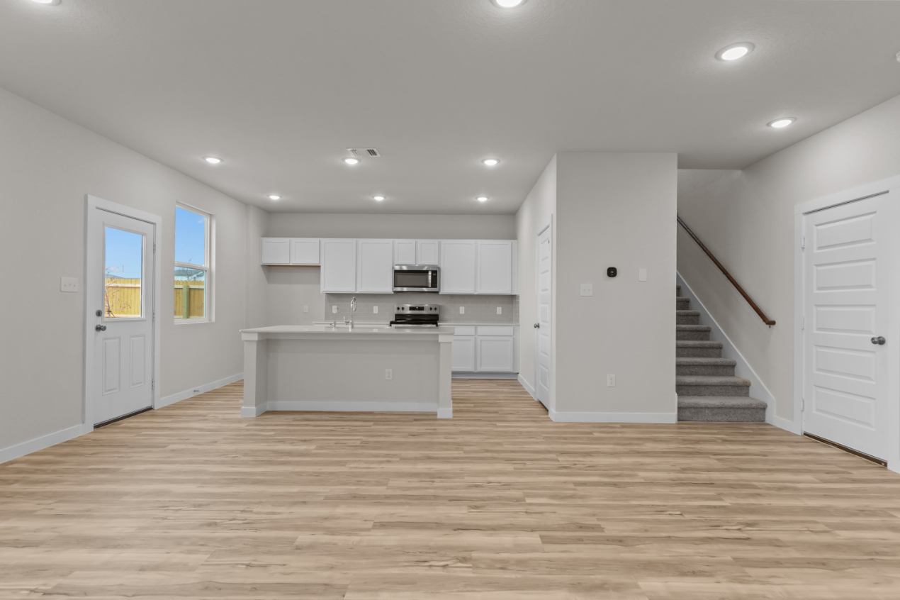 A large empty kitchen.