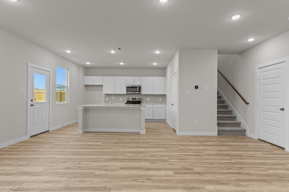 A large empty kitchen.