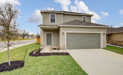 A house with a garage.