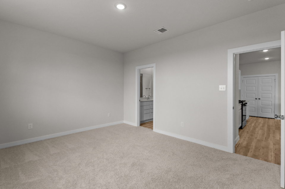 A room with white walls.