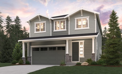 A house with a garage.