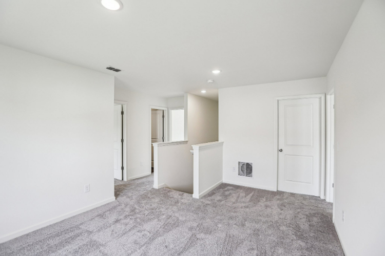 A room with white walls.