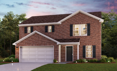 A house with a garage.