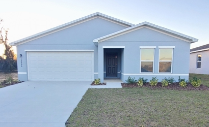 A house with a garage.