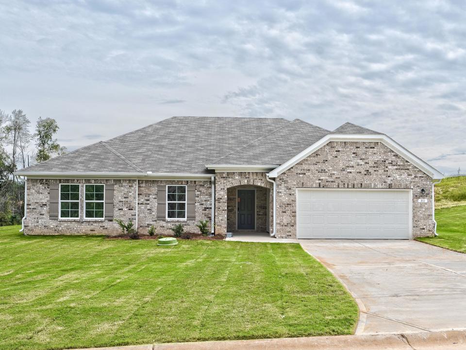A house with a garage.