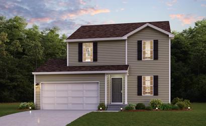 A house with a garage.