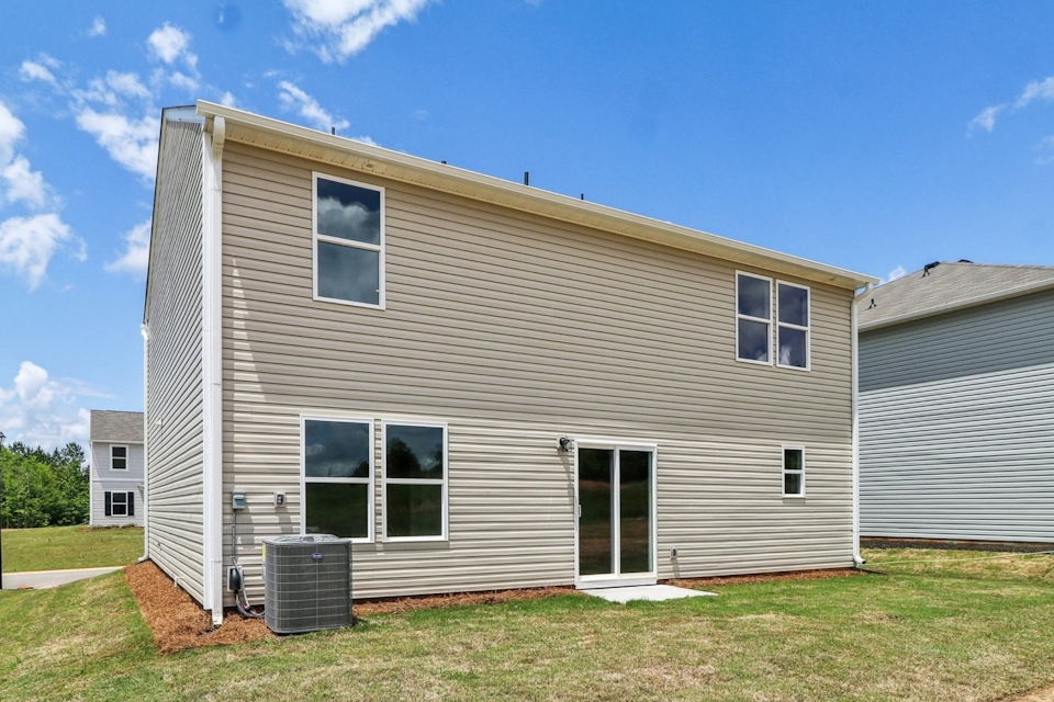 A house with a garage.