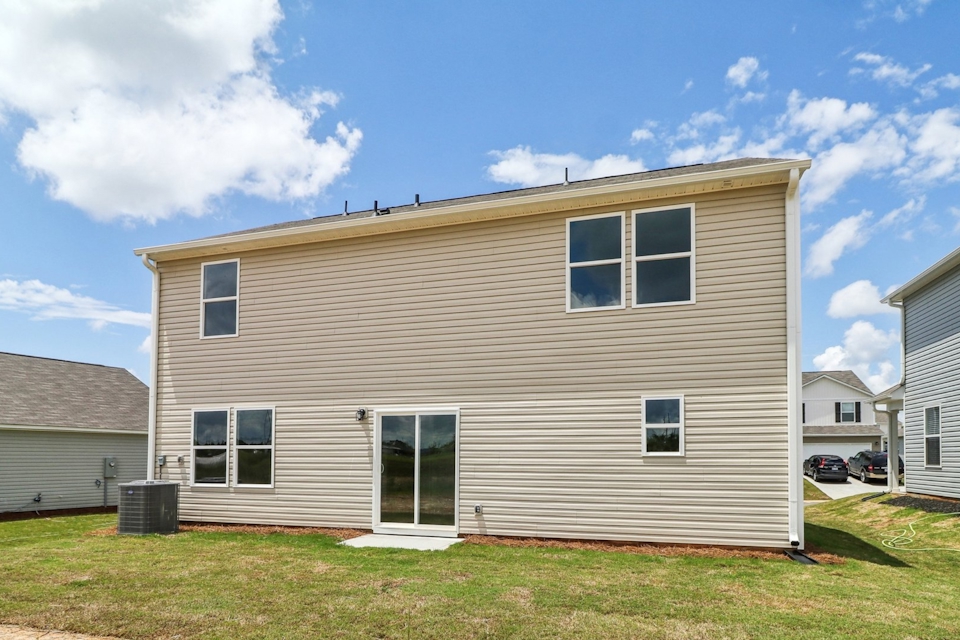 A house with a garage.